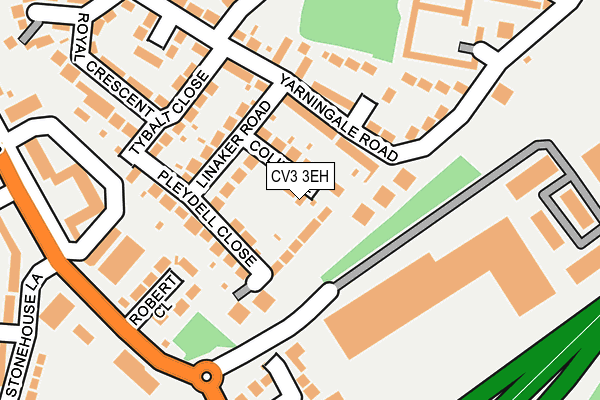 CV3 3EH map - OS OpenMap – Local (Ordnance Survey)