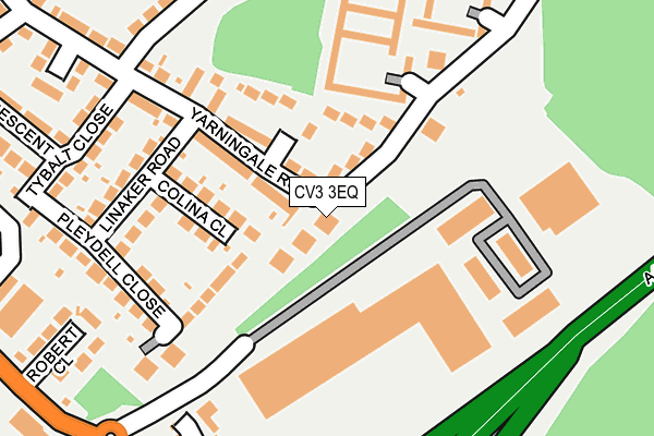 CV3 3EQ map - OS OpenMap – Local (Ordnance Survey)