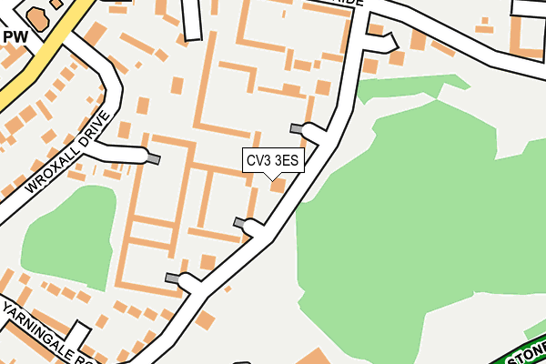 CV3 3ES map - OS OpenMap – Local (Ordnance Survey)