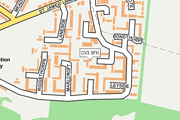 CV3 3FH map - OS OpenMap – Local (Ordnance Survey)