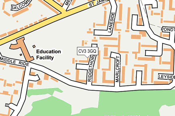 CV3 3GQ map - OS OpenMap – Local (Ordnance Survey)