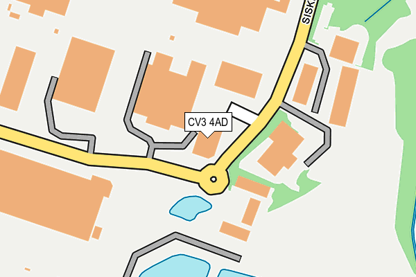 CV3 4AD map - OS OpenMap – Local (Ordnance Survey)