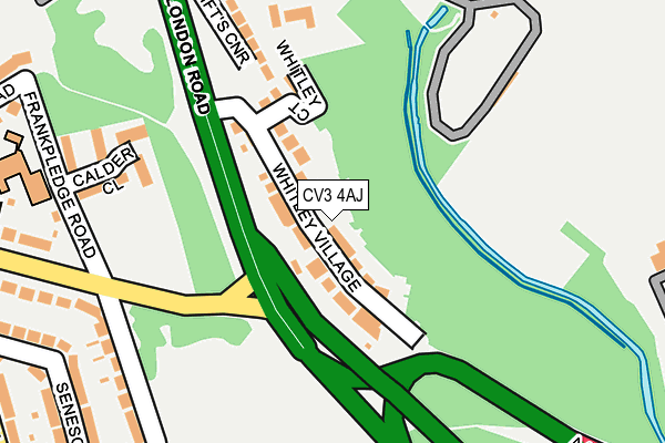 CV3 4AJ map - OS OpenMap – Local (Ordnance Survey)