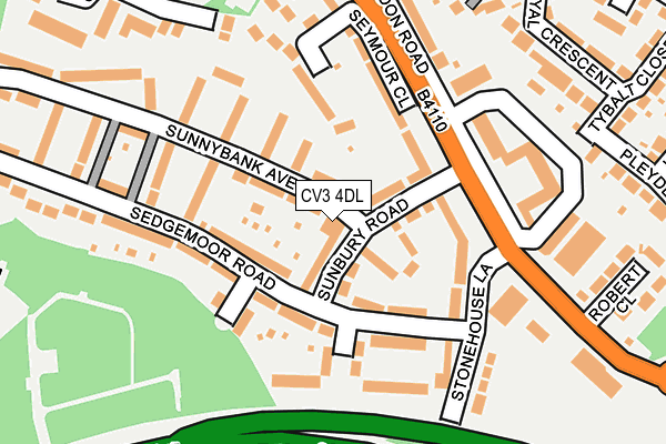 CV3 4DL map - OS OpenMap – Local (Ordnance Survey)