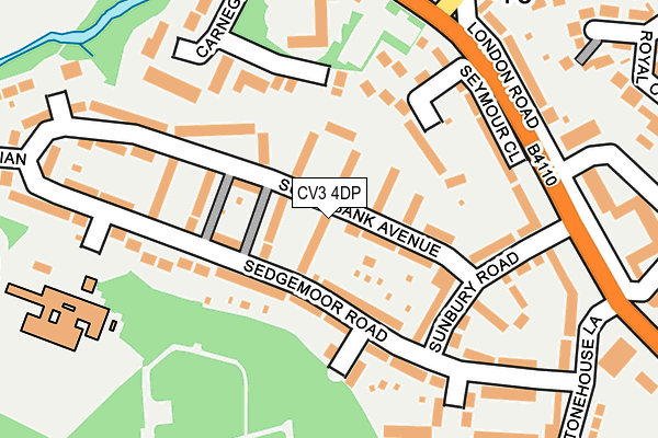 CV3 4DP map - OS OpenMap – Local (Ordnance Survey)