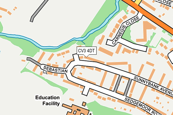 CV3 4DT map - OS OpenMap – Local (Ordnance Survey)