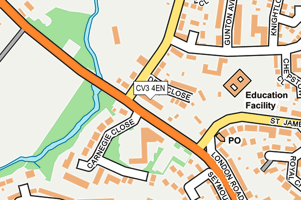 CV3 4EN map - OS OpenMap – Local (Ordnance Survey)