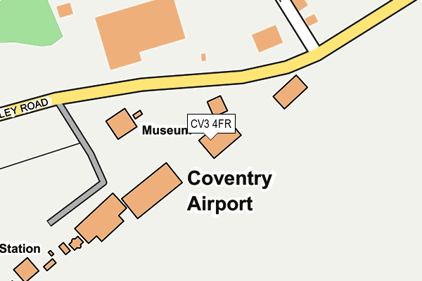 CV3 4FR map - OS OpenMap – Local (Ordnance Survey)