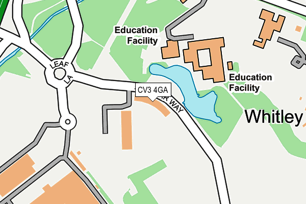 Map of ASH GREEN CATTERY LIMITED at local scale