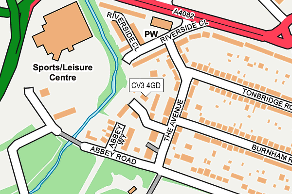 CV3 4GD map - OS OpenMap – Local (Ordnance Survey)