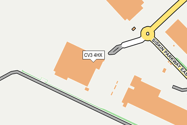 CV3 4HX map - OS OpenMap – Local (Ordnance Survey)