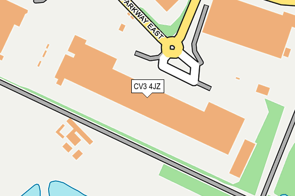 CV3 4JZ map - OS OpenMap – Local (Ordnance Survey)