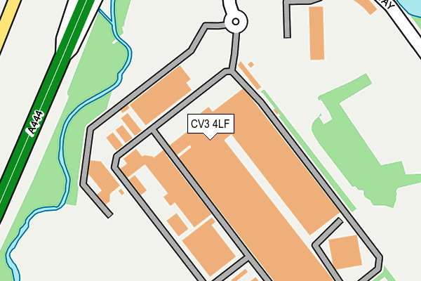 CV3 4LF map - OS OpenMap – Local (Ordnance Survey)