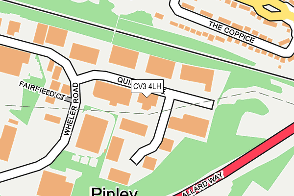 CV3 4LH map - OS OpenMap – Local (Ordnance Survey)