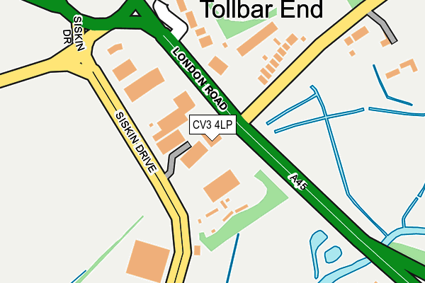 CV3 4LP map - OS OpenMap – Local (Ordnance Survey)