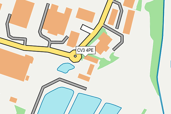 CV3 4PE map - OS OpenMap – Local (Ordnance Survey)