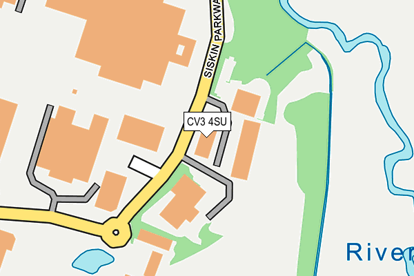 CV3 4SU map - OS OpenMap – Local (Ordnance Survey)
