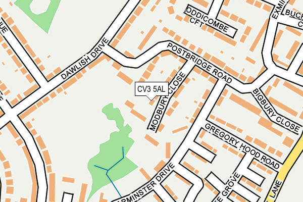 CV3 5AL map - OS OpenMap – Local (Ordnance Survey)