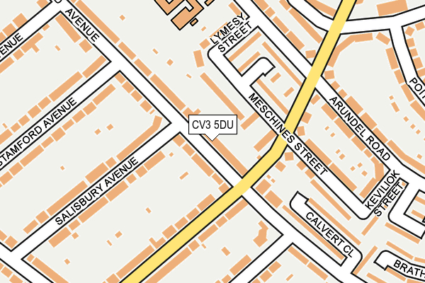CV3 5DU map - OS OpenMap – Local (Ordnance Survey)