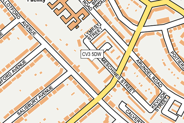 CV3 5DW map - OS OpenMap – Local (Ordnance Survey)