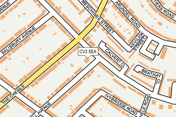CV3 5EA map - OS OpenMap – Local (Ordnance Survey)