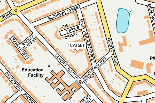 CV3 5ET map - OS OpenMap – Local (Ordnance Survey)