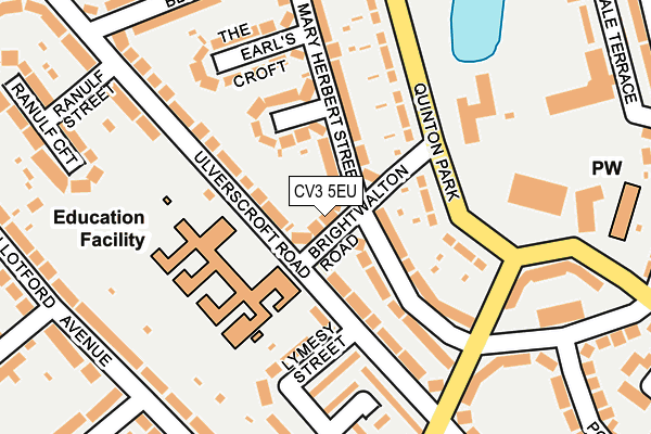 CV3 5EU map - OS OpenMap – Local (Ordnance Survey)