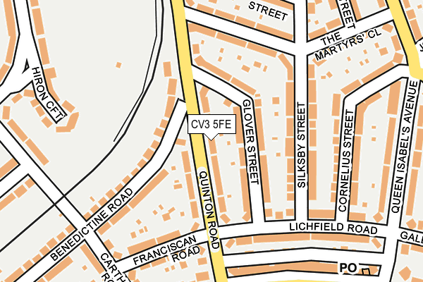 CV3 5FE map - OS OpenMap – Local (Ordnance Survey)