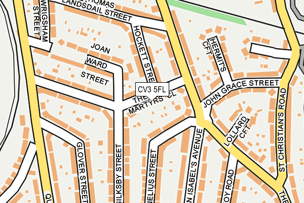 CV3 5FL map - OS OpenMap – Local (Ordnance Survey)