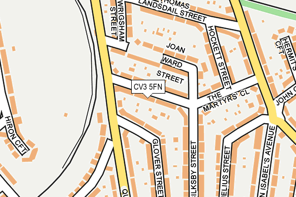 CV3 5FN map - OS OpenMap – Local (Ordnance Survey)
