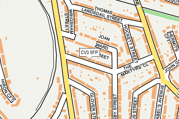 CV3 5FP map - OS OpenMap – Local (Ordnance Survey)