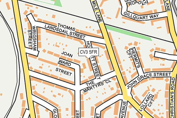 CV3 5FR map - OS OpenMap – Local (Ordnance Survey)