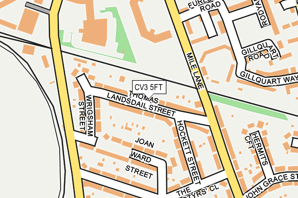 CV3 5FT map - OS OpenMap – Local (Ordnance Survey)