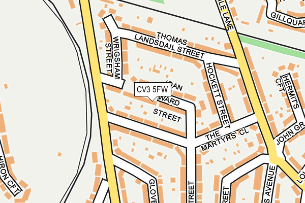 CV3 5FW map - OS OpenMap – Local (Ordnance Survey)