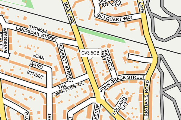 CV3 5GB map - OS OpenMap – Local (Ordnance Survey)