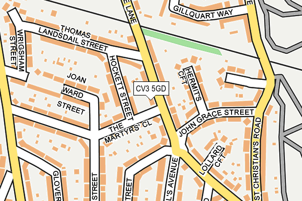 CV3 5GD map - OS OpenMap – Local (Ordnance Survey)