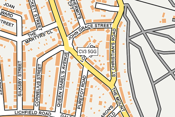 CV3 5GG map - OS OpenMap – Local (Ordnance Survey)