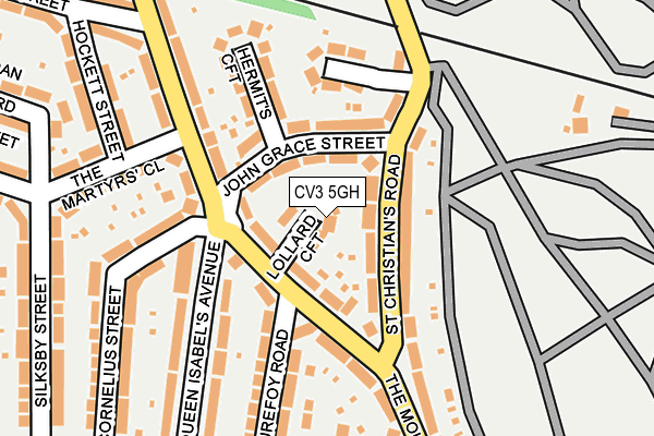 CV3 5GH map - OS OpenMap – Local (Ordnance Survey)
