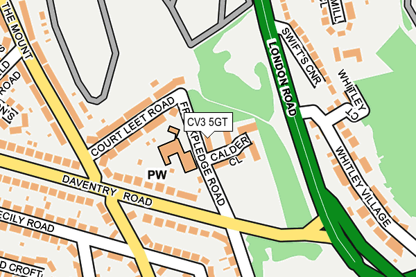 CV3 5GT map - OS OpenMap – Local (Ordnance Survey)