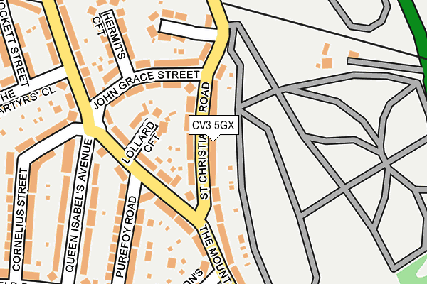 CV3 5GX map - OS OpenMap – Local (Ordnance Survey)