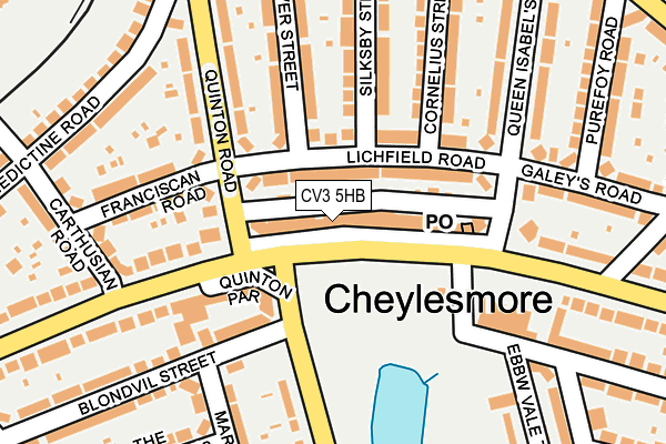 CV3 5HB map - OS OpenMap – Local (Ordnance Survey)