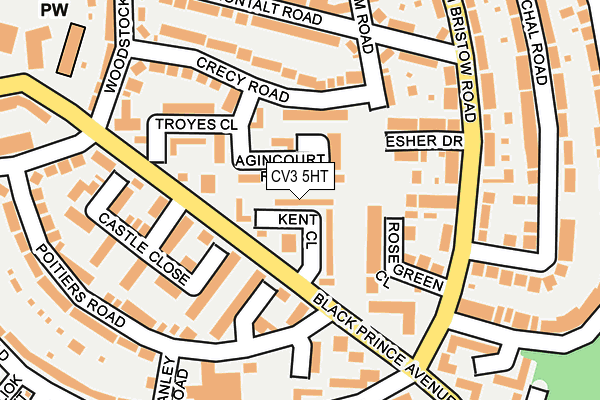 CV3 5HT map - OS OpenMap – Local (Ordnance Survey)