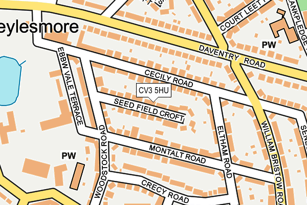 CV3 5HU map - OS OpenMap – Local (Ordnance Survey)