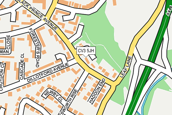 CV3 5JH map - OS OpenMap – Local (Ordnance Survey)