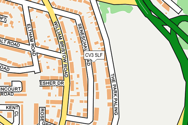 CV3 5LF map - OS OpenMap – Local (Ordnance Survey)