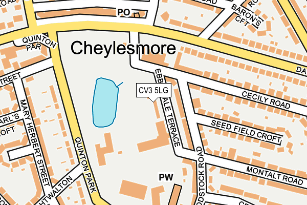 CV3 5LG map - OS OpenMap – Local (Ordnance Survey)