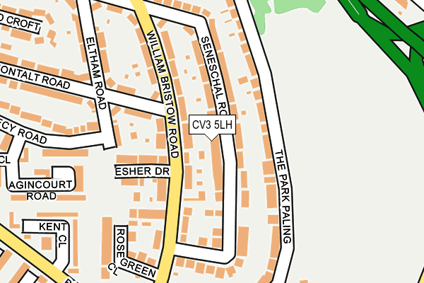 CV3 5LH map - OS OpenMap – Local (Ordnance Survey)