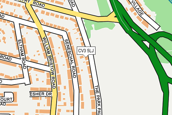 CV3 5LJ map - OS OpenMap – Local (Ordnance Survey)