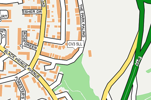 CV3 5LL map - OS OpenMap – Local (Ordnance Survey)