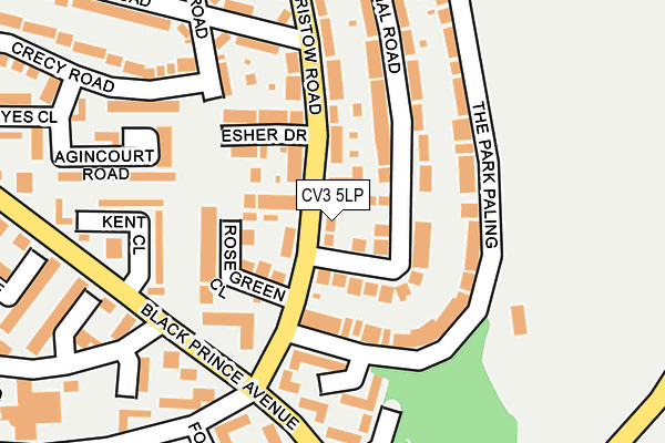 CV3 5LP map - OS OpenMap – Local (Ordnance Survey)
